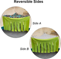 RIOUSSI Guinea Pig Hideout Hideaway Corner Fleece Toys Cage - Green / Triangle - image 2