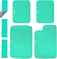 Paw Inspired green fitted fleece liner set for 2-story Ferret Nation and Critter Nation cages