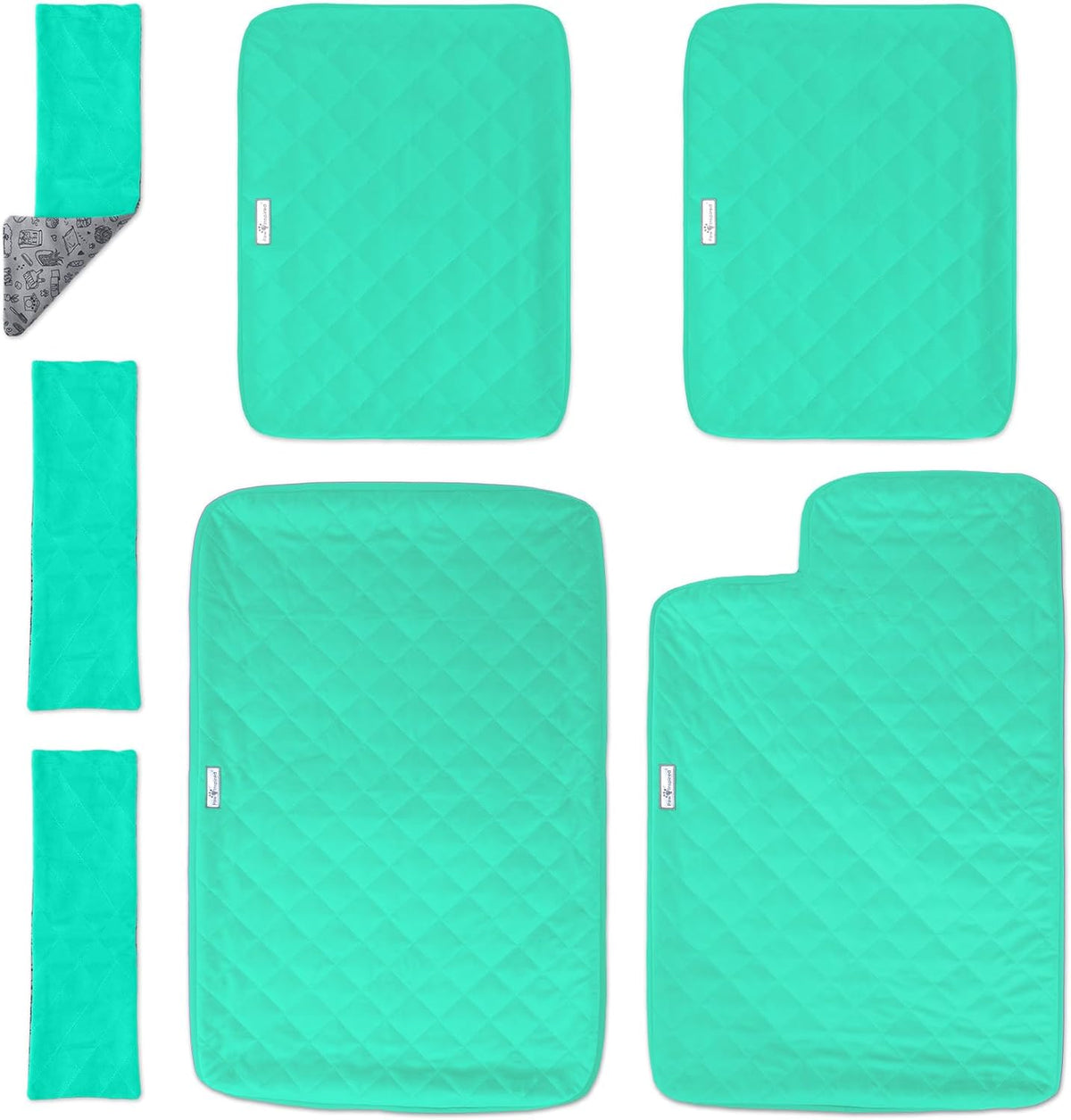 Paw Inspired green fitted fleece liner set for 2-story Ferret Nation and Critter Nation cages