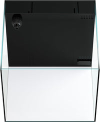 Landen 45P 20 Gallon Ultra Clear All Glass Rimless Low Iron Aquarium Tank with Rear Filtration Chamber(Return Pump Included)for Salt and Fresh Water.17.7''Wx17.7''Dx15.8''H in(45x45x40cm)6mm Thickness