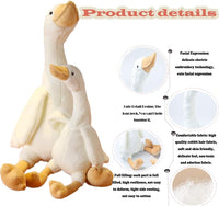 CHELEI2019 white swan stuffed animal, 15.7 inch goose plush with embroidered details - view 14