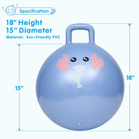 INPANY Bouncy Ball with Handle - Pink Elephant - image 2