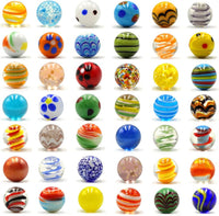 42pcs Marbles for Kids Enthusiasts 0.63 inch Small Handmade Glass