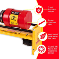 MJR Tumblers 40lb heavy duty rock tumbler with powder-coated steel frame and rubber rollers - view 24
