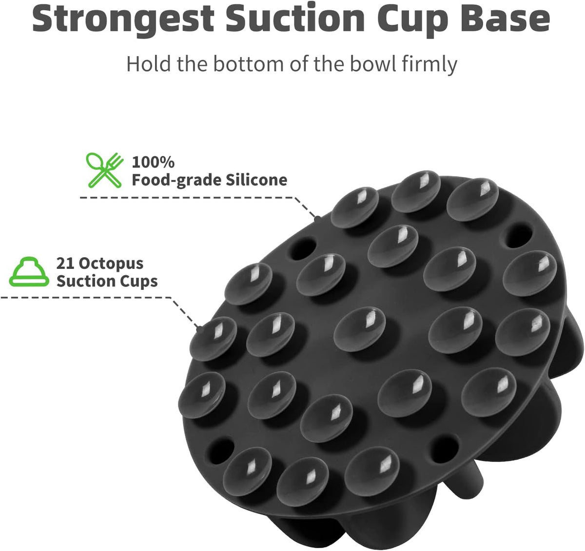 Jaoul Slow Feeder Dog Bowls Insert - Small(4 inch) / Black - image 3