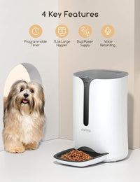 Automatic Cat Feeder with Camera, 3MP HD Video & Night Vision - 7L - image 2