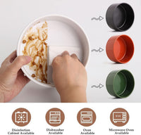 28 OZ Rust Red Elevated/Raised Ceramic Dog Bowl for Small and Medium - Black / 1.7 Cups - Small - image 2