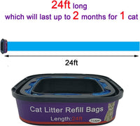 8 Pack Cat Litter Refill Bags Cartridge Compatible with Genie Cat - Look at the Description" - image 2
