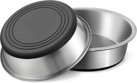 Stainless Steel Dog Bowls Set of 2 - Type B: 3.8 Cups
