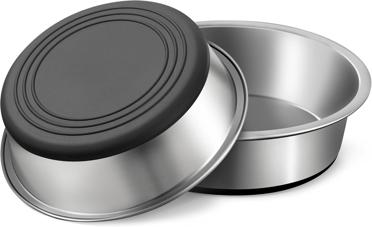 Stainless Steel Dog Bowls Set of 2 - Type B: 3.8 Cups