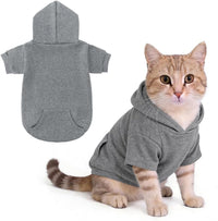 Dog Hoodie for Large Medium Small Dogs - Grey / X-Small