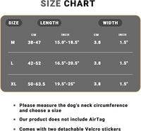 Tactical AirTag Dog Collar Leash Set - Heavy Duty, Adjustable GPS Collar Compatible with Apple AirTag, with Holder & Control Handle for Medium/Large Dogs [ Black, M ]