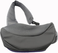 Pet Dog Sling Carrier, Breathable Mesh Portable Travel Safe Pet Sling Shoulder Bag Carrier with Adjustable Non-Slip Shoulder Strap for Small Dogs Cats Puppy (Large, Black)