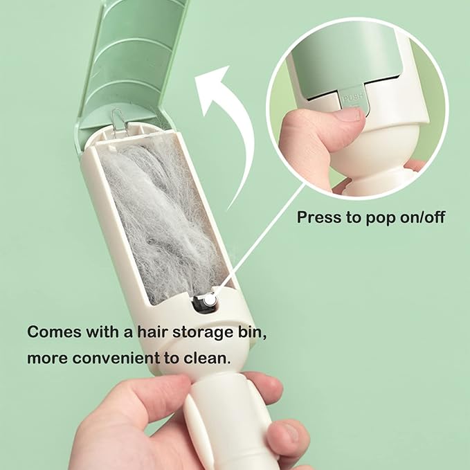 Pet Hair Remover Reusable pet Hair Remover Dog and cat Hair Remover for Sofas, Furniture, Carpets, car Seats with self-Cleaning Base Upgraded Animal Hair Remover Tool (Red Black)
