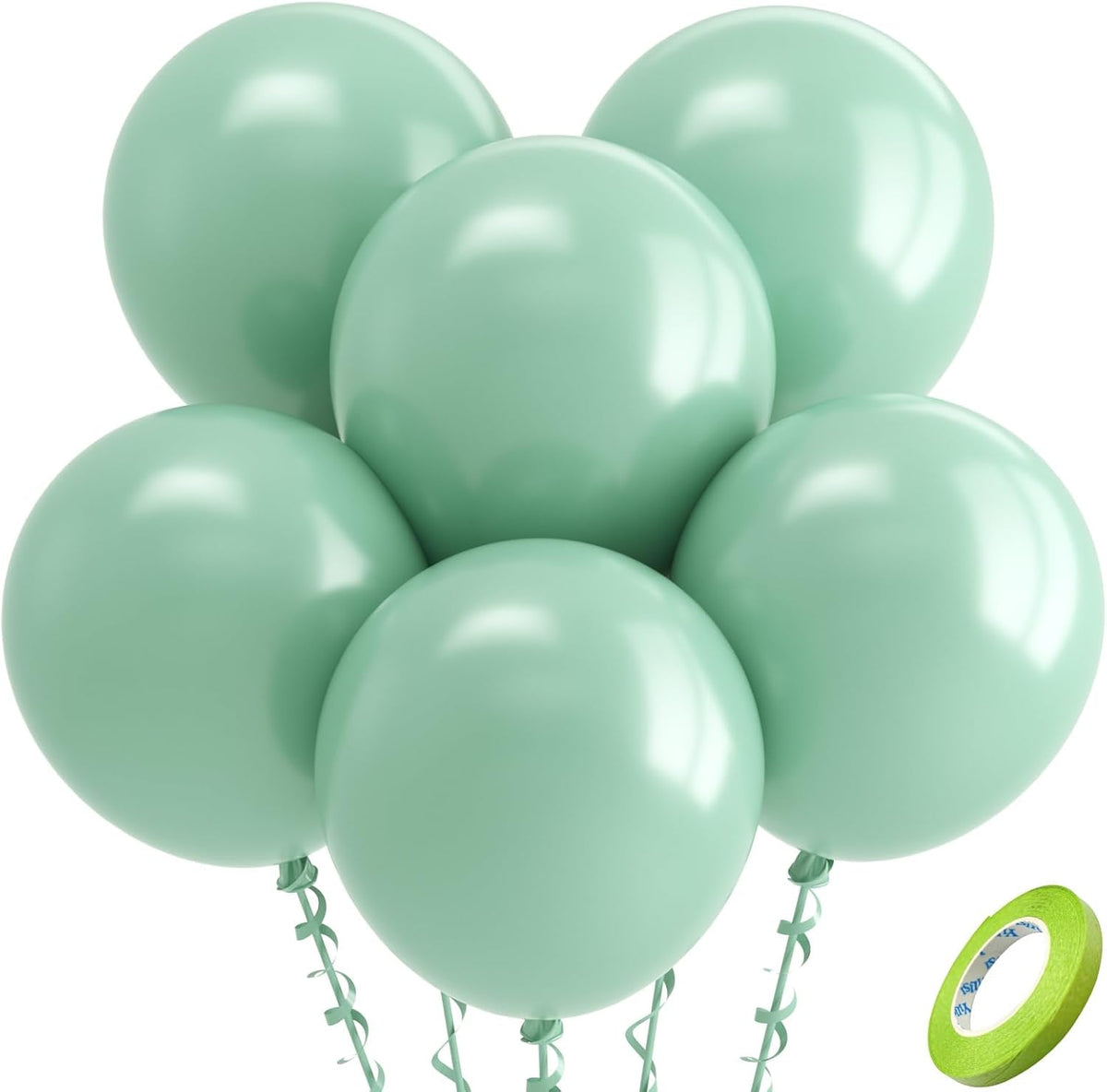 Bezente Assorted Latex Rainbow Balloons 100 Pack 12 inch – Fun for Kids & Family - 11-green-p101 / 18inch (Large)