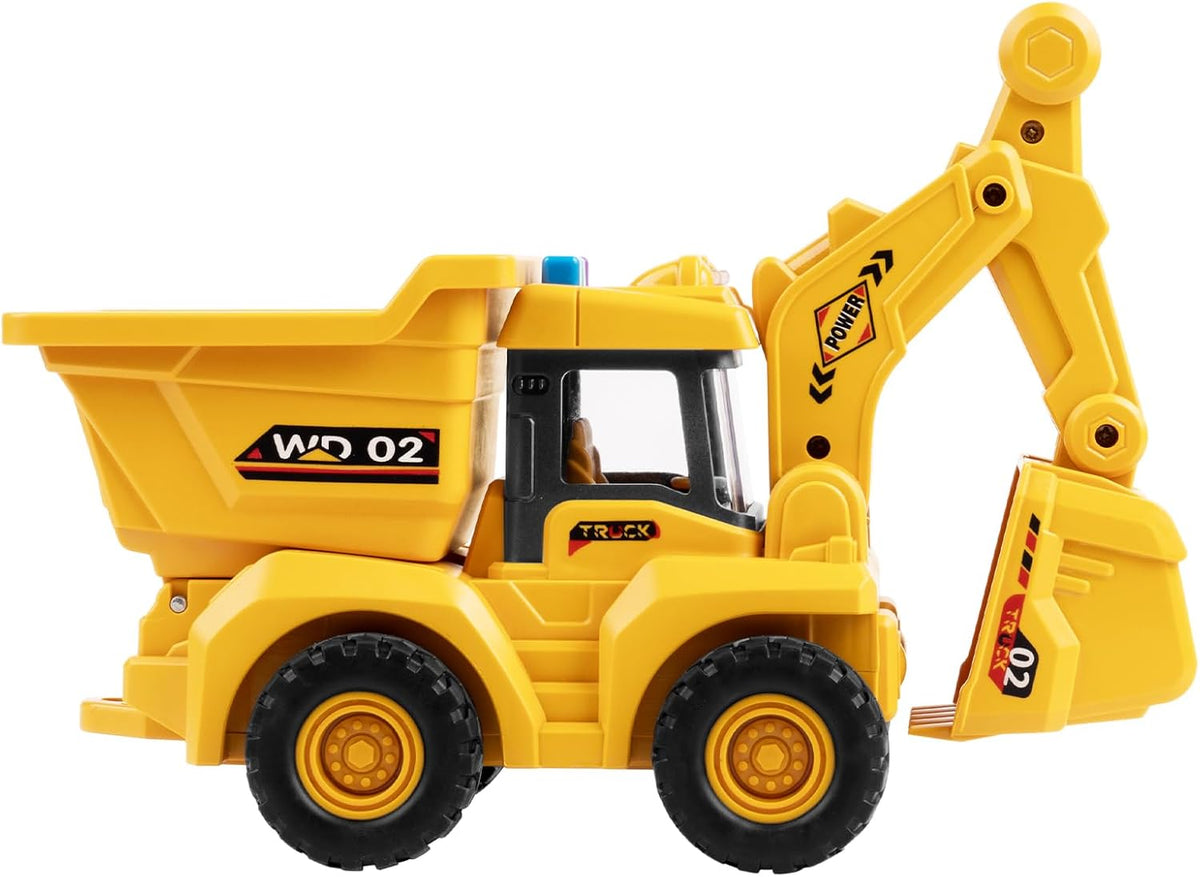 YySiRui 16 inch bulldozer toy with movable blade and rubber tires - view 3