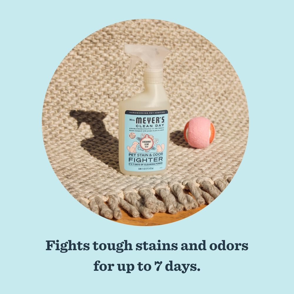 Mrs. MEYER'S CLEAN DAY Pet Stain & Odor Fighter - Coconut Leaf / 16 Fl Oz (Pack of 2) - image 4