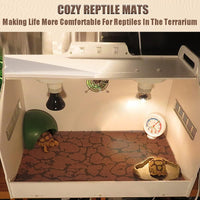 2 PCS Reptile Carpet Sand Mat Pet Terrarium Liner Lizard Bedding Mat - L:19.7"x39.3"(2Pcs) - image 3