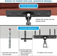 Dolibest Heavy Duty Swing Hanger - Black Swing Hanger- 2 Pack - image 3