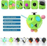 Fidget Dodecagon-12 Sided Fidget Toy Cube for Kids - B1 Green - image 3