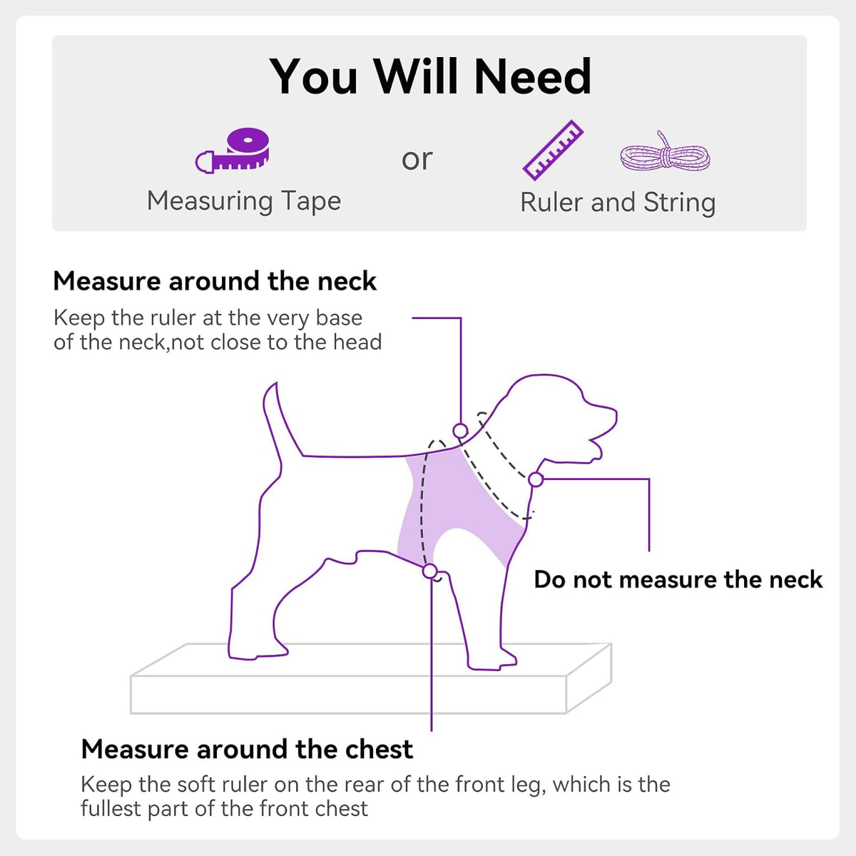 Joytale Step-in Dog Harness, Soft Breathable Mesh, Black S – Essentials for Dogs - XS--Chest: 13.5-15'' / Purple - image 4