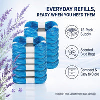 12 Pack Cat Litter Refills Bags, Blue – Daily Care for Cats - image 3