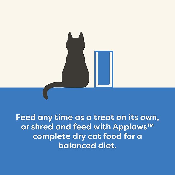 Applaws Natural Cat Treats, Grain-Free, High-Protein Whole Salmon Loins, Single-Ingredient Healthy Snack for Cats (12 x 1.06 oz Loins)