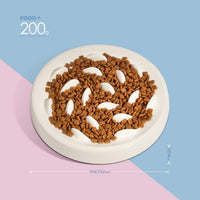 Slow Feeder Bowl for Cats and Small Dogs - White - image 3