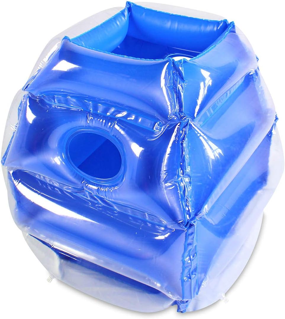 SUNSHINE-MALL 2 pc Sumo Balls for Kids, Bubble Bounce Ball - red+blue - image 4