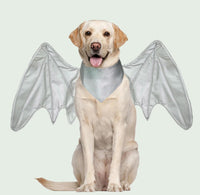 Funny Pet Reindeer Moose Costumes for Dog - Silver wings / Size M - image 3