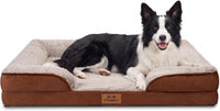 Orthopedic Dog Bed Medium Size Dog, Memory Foam Dog Bed Couch - Brown / 36.0" L x 27.0" W x 6.7" Th