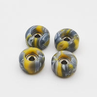 RACOFSB fingerboard wheels with bearings in black mix swirl color, set of 4 - view 19
