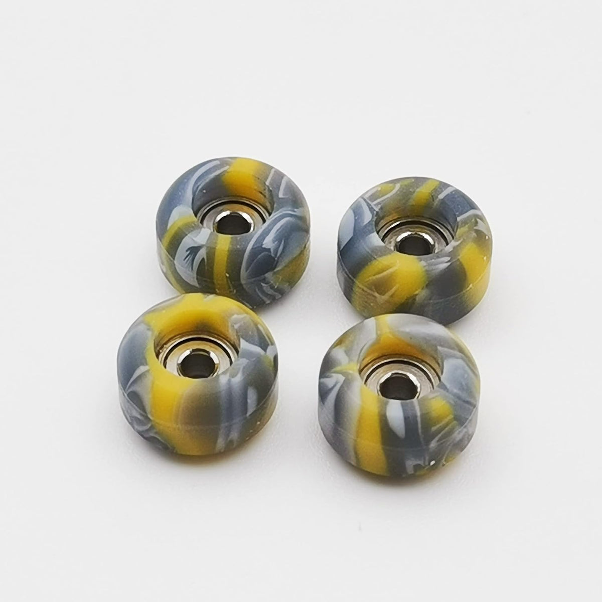 RACOFSB fingerboard wheels with bearings in black mix swirl color, set of 4 - view 19