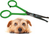 Tiny Trim 4.5" Ball-Tipped Scissor for Dog - Tiny Trim Safety Scissor / Green