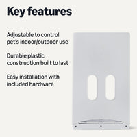 Amazon Basics Adjustable Plastic Dog and Cat Door - Large / adjustable Plastic door - image 3