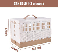 Plastic Foldable Pigeon Cage with Handle, S, Two Doors – Essentials for Birds - 12.6"L x 7.9"W x 8.7"H - image 2