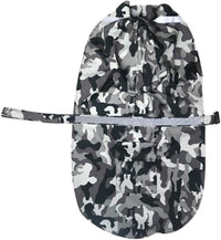 Adjustable Large Dog Raincoat with Strip Reflective - Gray / XL - image 4
