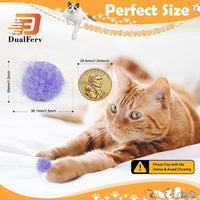 DF DUALFERV 60 Pcs Cat Pom Pom Balls, Interactive Cat Toys - 60 - image 2