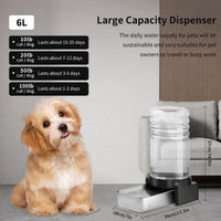 Marchul 1.1 Gallon Cat Water Dispenser - 1.7 Gallon Waterer