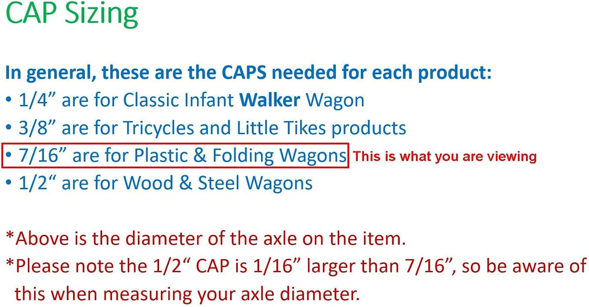 Quadrapoint Hub Cap compatible with Popular Red Wagon Brand Plastic - Red - image 2