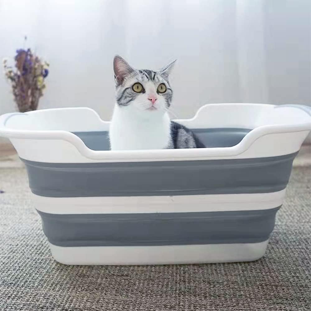 7.1 Gal/27L Multipurpose Collapsible Pet Bathtub Upgraded - Grey - image 4