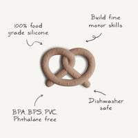 mushie Silicone Baby Teether Toy - Pretzel - image 2