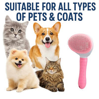 Namylya Cat Brush for Shedding & Grooming – Slicker Brush for Dogs and Cats with Long Hair – Removes Tangles, Mats & Loose Fur