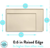 CatGuru Premium Cat Food Mat - 24"L x 14"W / Sand - image 2