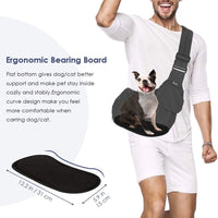 SlowTon Pet Carrier, Hard Bottom Support & Adjustable Padded Shoulder Strap – Essentials for Dogs - Black - image 3