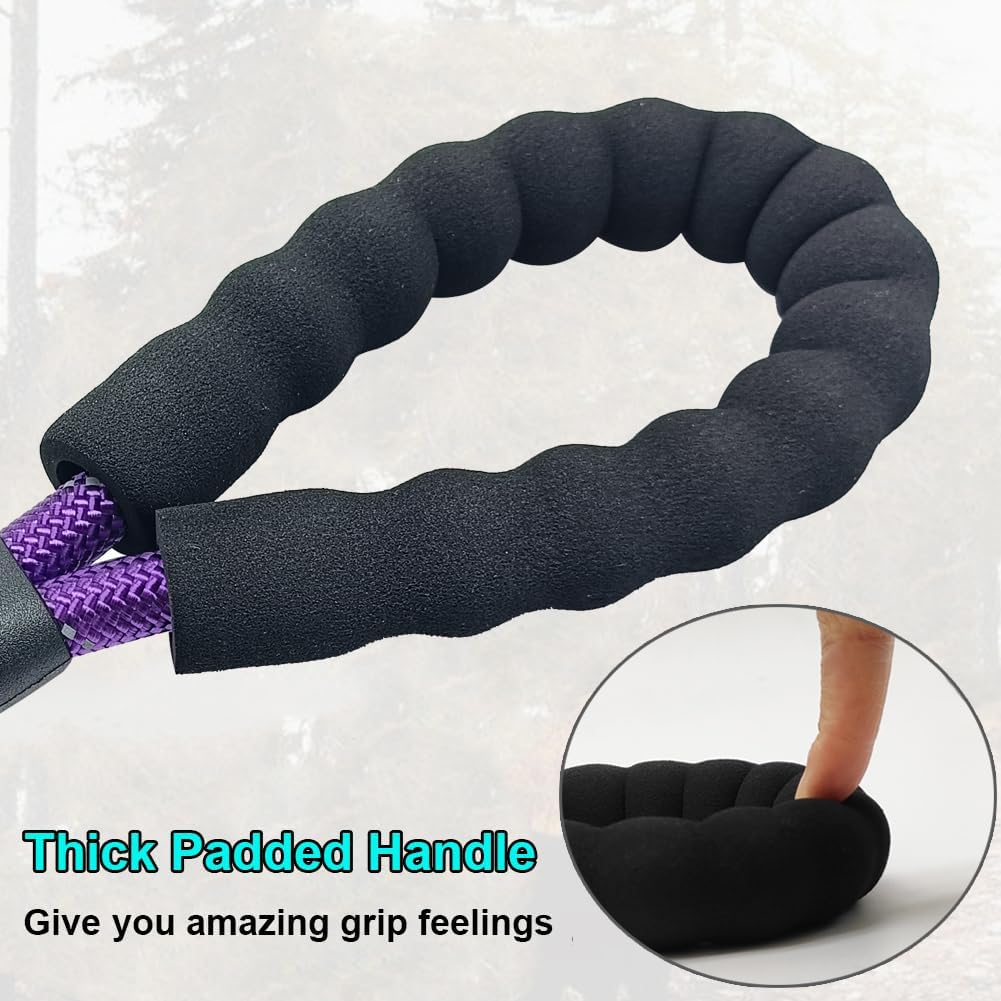 BTINESFUL 6FT Chewproof Dog Leash - purple - image 2