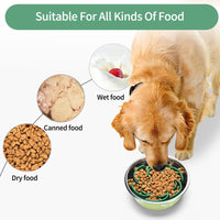 Slow Feeder Dog Bowls Insert - Green - image 4