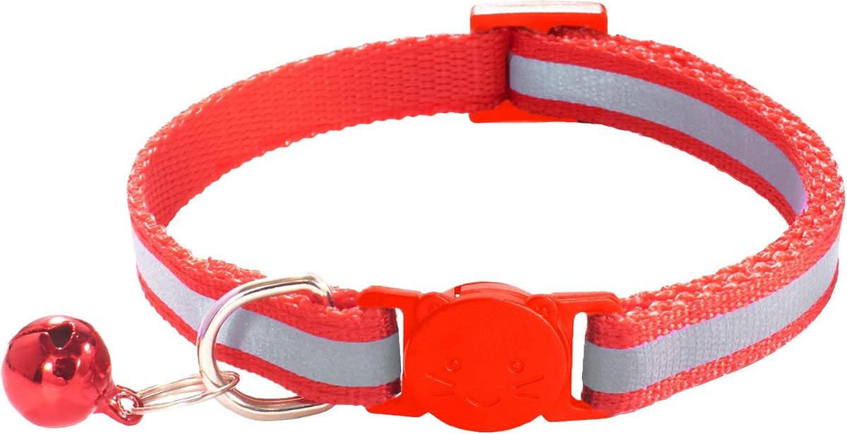 2 Pack Breakaway Cat Collars with Bells - Red - image 4