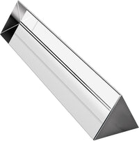 Amlong Crystal 2.5 inch Optical Glass Triangular Prism for Teaching - 4 Inch