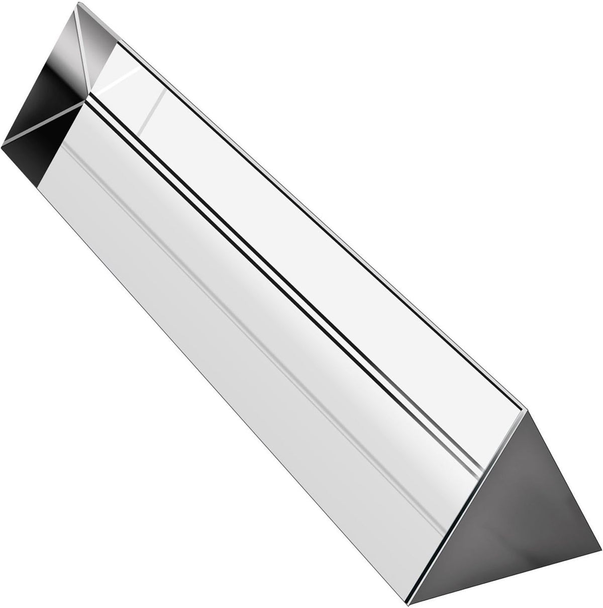 Amlong Crystal 2.5 inch Optical Glass Triangular Prism for Teaching - 4 Inch